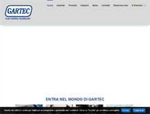 Tablet Screenshot of gartec.it